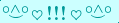 \scriptstyle\rule[2.25ex]{0.01pt}{0.01pt}\,\boldsymbol{\overset{\scriptstyle\circ\wedge\circ}{\smile}\,\heartsuit\,{\displaystyle\text{\bfseries!!!}}\,\heartsuit\,\overset{\scriptstyle\circ\wedge\circ}{\smile}}\ \rule[-0.25ex]{0.01pt}{0.01pt}