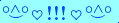 \scriptstyle\rule[2.25ex]{0.01pt}{0.01pt}\,\boldsymbol{\overset{\scriptstyle\circ\wedge\circ}{\smile}\,\heartsuit\,{\displaystyle\text{\bfseries!!!}}\,\heartsuit\,\overset{\scriptstyle\circ\wedge\circ}{\smile}}\ \rule[-0.25ex]{0.01pt}{0.01pt}