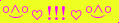 \scriptstyle\rule[2.25ex]{0.01pt}{0.01pt}\,\boldsymbol{\overset{\scriptstyle\circ\wedge\circ}{\smile}\,\heartsuit\,{\displaystyle\text{\bfseries!!!}}\,\heartsuit\,\overset{\scriptstyle\circ\wedge\circ}{\smile}}\ \rule[-0.25ex]{0.01pt}{0.01pt}