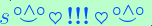 s\scriptstyle\rule[2.25ex]{0.01pt}{0.01pt}\,\boldsymbol{\overset{\scriptstyle\circ\wedge\circ}{\smile}\,\heartsuit\,{\displaystyle\text{\bfseries!!!}}\,\heartsuit\,\overset{\scriptstyle\circ\wedge\circ}{\smile}}\ \rule[-0.25ex]{0.01pt}{0.01pt}