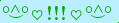 \scriptstyle\rule[2.25ex]{0.01pt}{0.01pt}\,\boldsymbol{\overset{\scriptstyle\circ\wedge\circ}{\smile}\,\heartsuit\,{\displaystyle\text{\bfseries!!!}}\,\heartsuit\,\overset{\scriptstyle\circ\wedge\circ}{\smile}}\ \rule[-0.25ex]{0.01pt}{0.01pt}