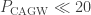P_{\text{CAGW}} \ll 20%