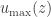 u_{\text{max}}(z)