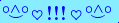 \scriptstyle\rule[2.25ex]{0.01pt}{0.01pt}\,\boldsymbol{\overset{\scriptstyle\circ\wedge\circ}{\smile}\,\heartsuit\,{\displaystyle\text{\bfseries!!!}}\,\heartsuit\,\overset{\scriptstyle\circ\wedge\circ}{\smile}}\ \rule[-0.25ex]{0.01pt}{0.01pt}