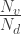 \frac{N_v}{N_d}