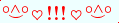 \scriptstyle\rule[2.25ex]{0.01pt}{0.01pt}\,\boldsymbol{\overset{\scriptstyle\circ\wedge\circ}{\smile}\,\heartsuit\,{\displaystyle\text{\bfseries!!!}}\,\heartsuit\,\overset{\scriptstyle\circ\wedge\circ}{\smile}}\ \rule[-0.25ex]{0.01pt}{0.01pt}