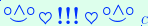 \scriptstyle\rule[2.25ex]{0.01pt}{0.01pt}\,\boldsymbol{\overset{\scriptstyle\circ\wedge\circ}{\smile}\,\heartsuit\,{\displaystyle\text{\bfseries!!!}}\,\heartsuit\,\overset{\scriptstyle\circ\wedge\circ}{\smile}}\ \rule[-0.25ex]{0.01pt}{0.01pt}c