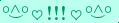 \scriptstyle\rule[2.25ex]{0.01pt}{0.01pt}\,\boldsymbol{\overset{\scriptstyle\circ\wedge\circ}{\smile}\,\heartsuit\,{\displaystyle\text{\bfseries!!!}}\,\heartsuit\,\overset{\scriptstyle\circ\wedge\circ}{\smile}}\ \rule[-0.25ex]{0.01pt}{0.01pt}