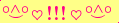 \scriptstyle\rule[2.25ex]{0.01pt}{0.01pt}\,\boldsymbol{\overset{\scriptstyle\circ\wedge\circ}{\smile}\,\heartsuit\,{\displaystyle\text{\bfseries!!!}}\,\heartsuit\,\overset{\scriptstyle\circ\wedge\circ}{\smile}}\ \rule[-0.25ex]{0.01pt}{0.01pt}